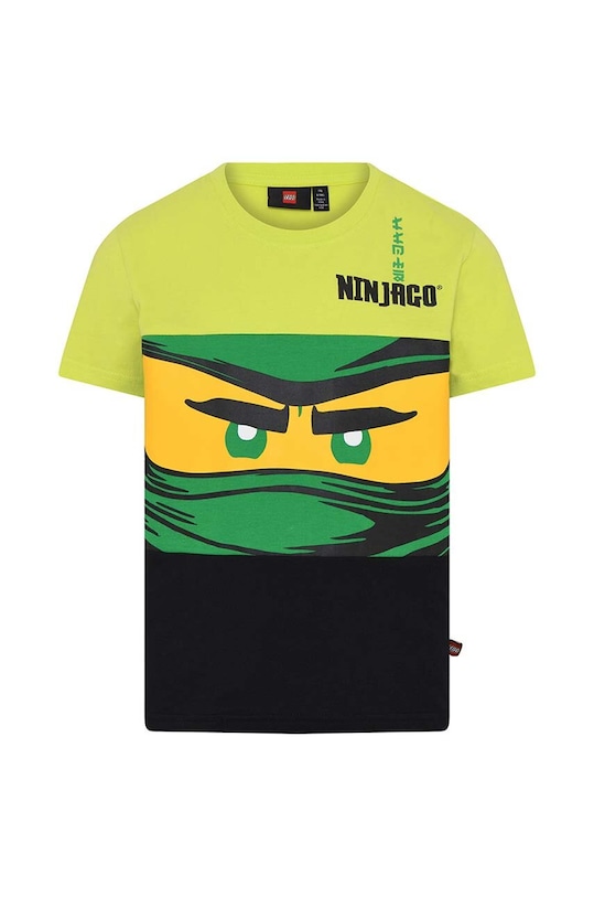 Lego t-shirt bawełniany dziecięcy nadruk zielony 12010866