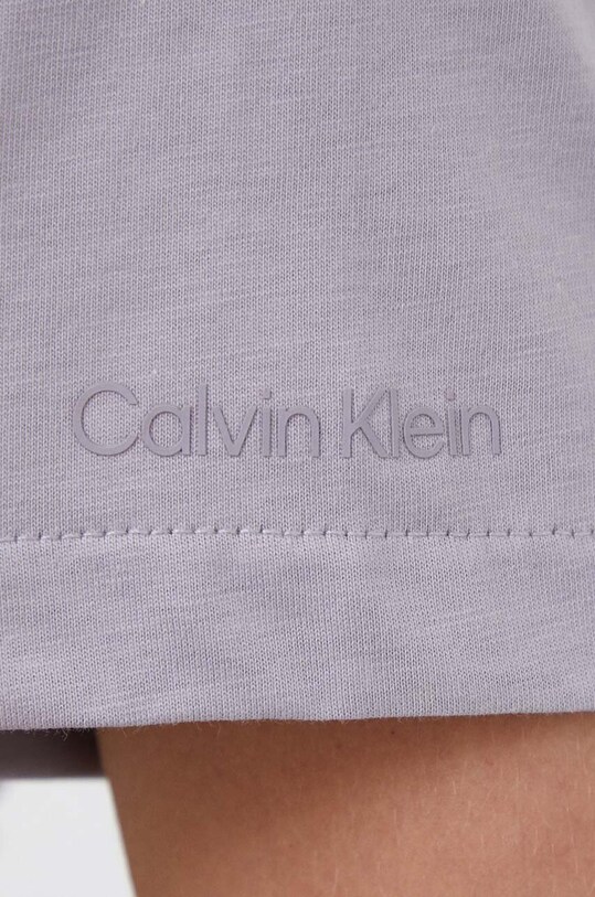 Bavlnené tričko Calvin Klein K20K205338 fialová