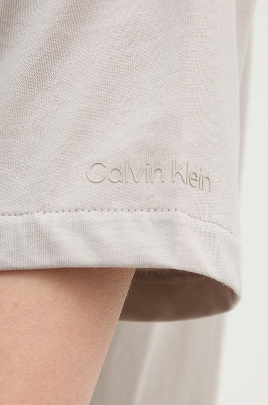 Bavlněné tričko Calvin Klein K20K205338 béžová