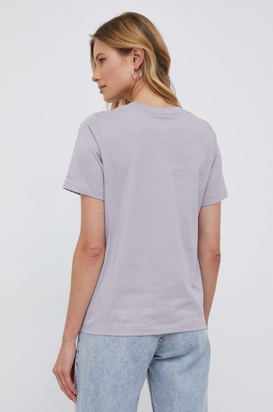 Odzież Calvin Klein t-shirt bawełniany K20K205410 fioletowy