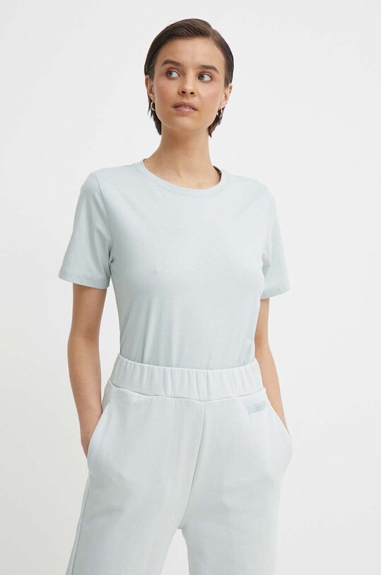 Βαμβακερό μπλουζάκι Calvin Klein μπλε K20K205410