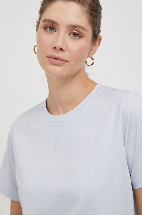 Calvin Klein t-shirt bawełniany niebieski K20K205410