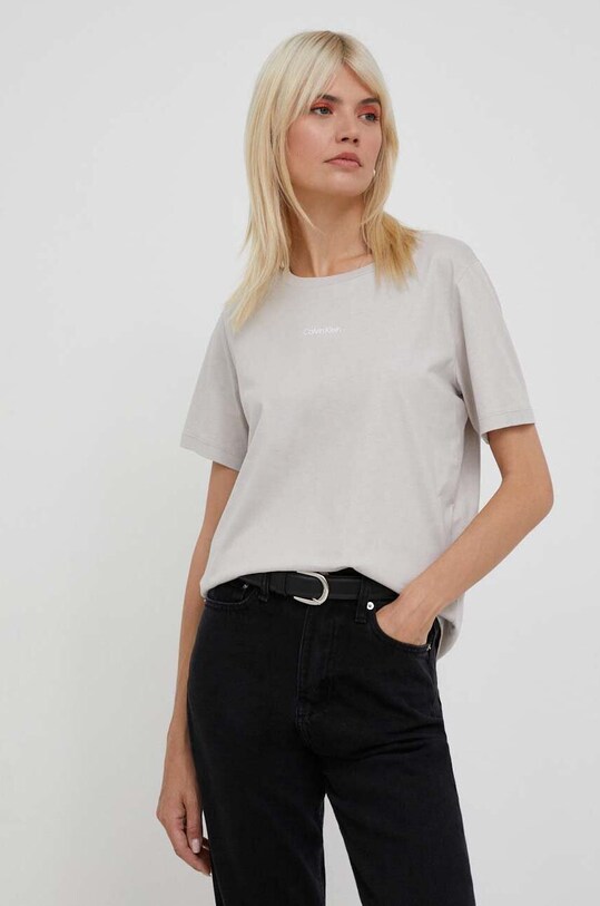 Calvin Klein t-shirt bawełniany szary K20K205454