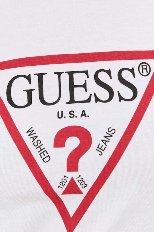 Хлопковая футболка Guess W1YI1B.I3Z14 белый