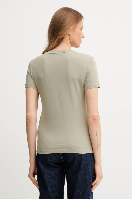Бавовняна футболка Guess W1YI1B.I3Z14 зелений AW25