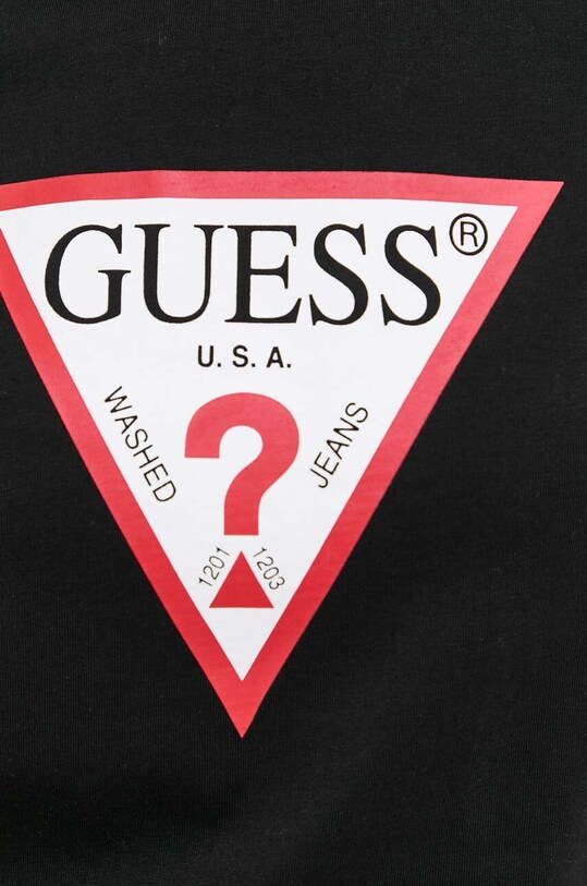 Бавовняна футболка Guess W1YI1B.I3Z14 чорний