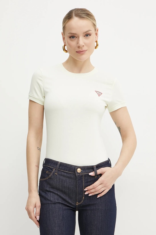 Guess t-shirt beżowy W2YI44.J1314