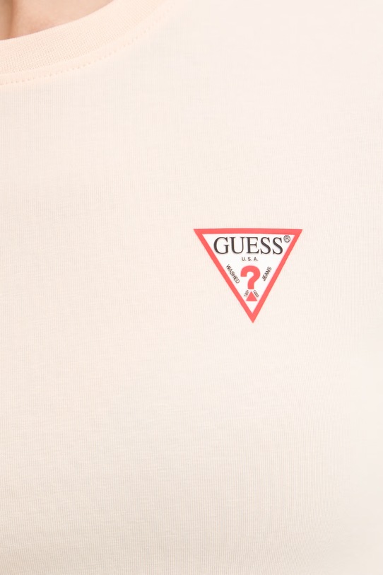 Guess t-shirt W2YI44.J1314 pomarańczowy