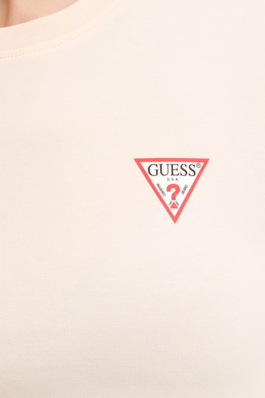 Guess t-shirt W2YI44.J1314 pomarańczowy