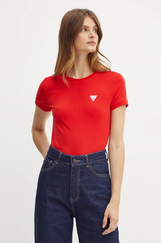 Guess tricou rosu W2YI44.J1314