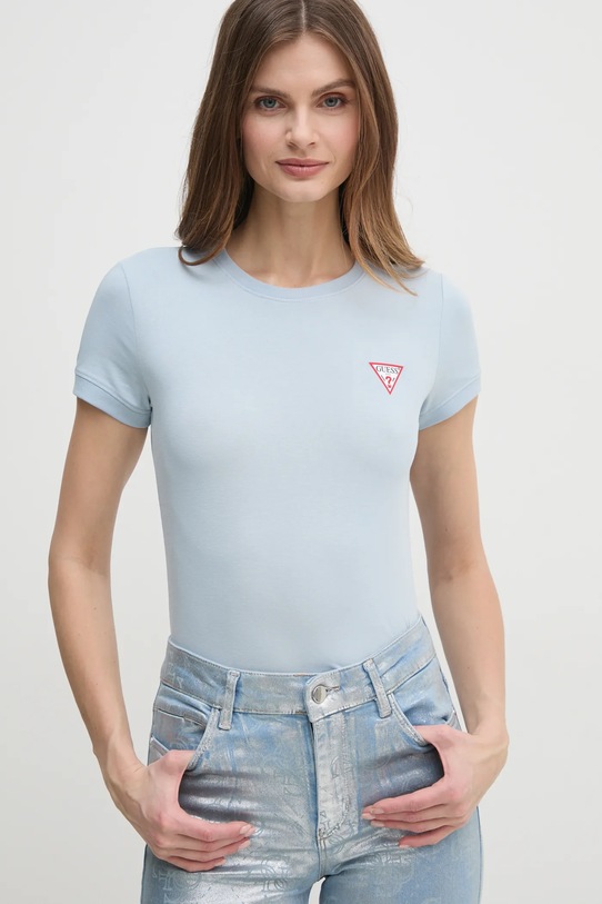 Guess t-shirt niebieski W2YI44.J1314