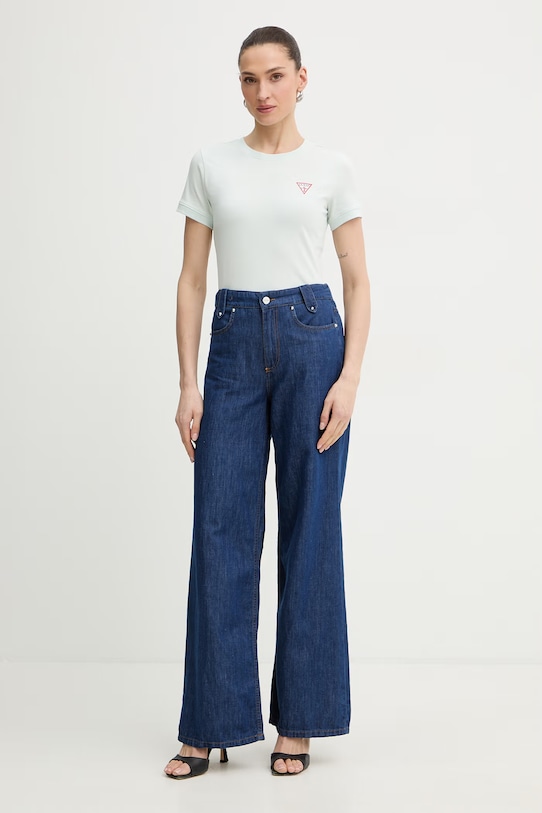 Guess t-shirt W2YI44.J1314 zielony SS26