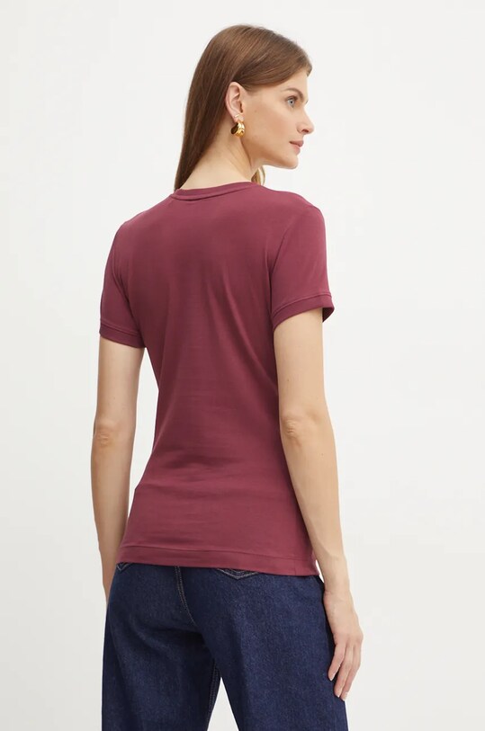 Odzież Guess t-shirt W2YI44.J1314 bordowy