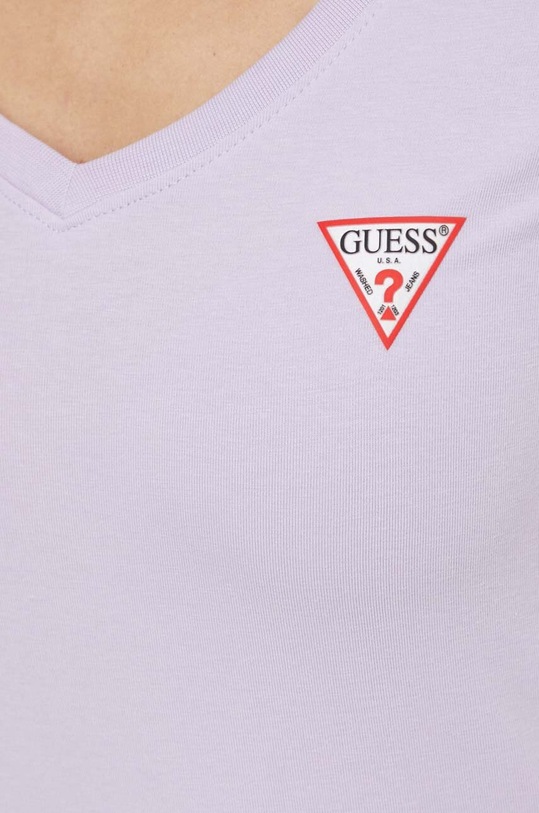 Majica kratkih rukava Guess ljubičasta W2YI45.J1314
