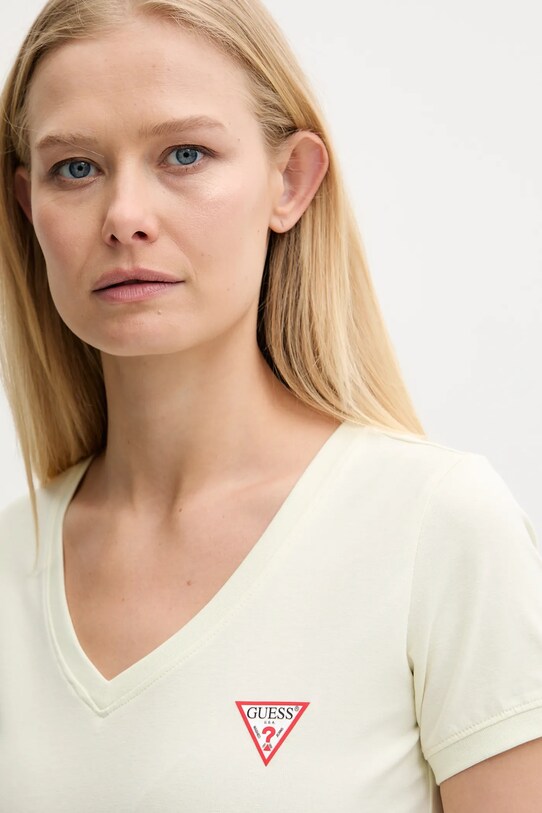 Guess tricou galben W2YI45.J1314