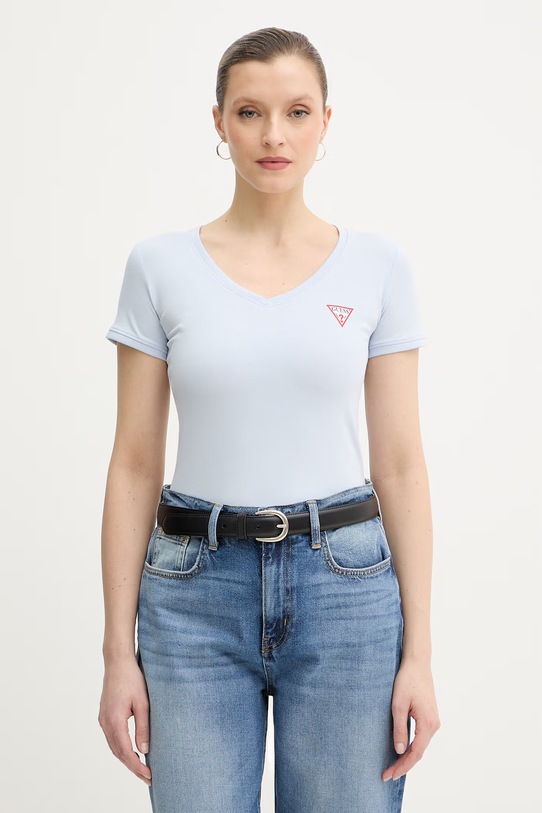 Guess t-shirt niebieski W2YI45.J1314