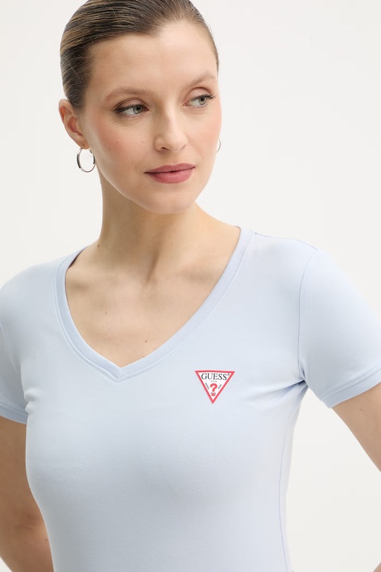 Guess t-shirt niebieski W2YI45.J1314