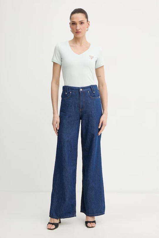 Guess t-shirt W2YI45.J1314 zielony SS26