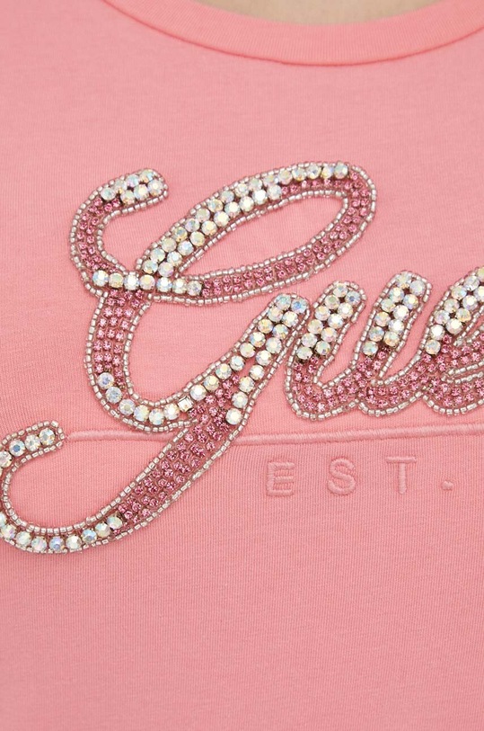 Guess t-shirt W3YI36.J1314 fioletowy