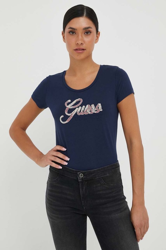 Guess t-shirt regular granatowy W3YI36.J1314