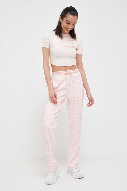 Guess t-shirt V3YP00.MC04N różowy AW23