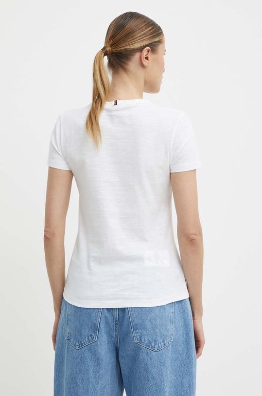 Odzież Tommy Hilfiger t-shirt bawełniany WW0WW37857 biały