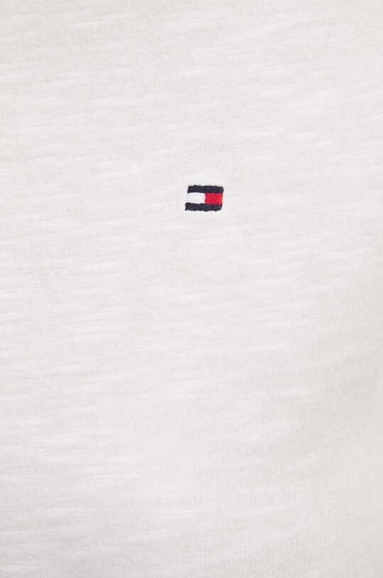 Tommy Hilfiger t-shirt bawełniany WW0WW37857 beżowy