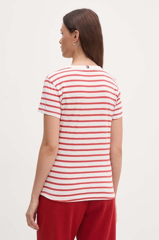 Odzież Tommy Hilfiger t-shirt bawełniany WW0WW37857 czerwony