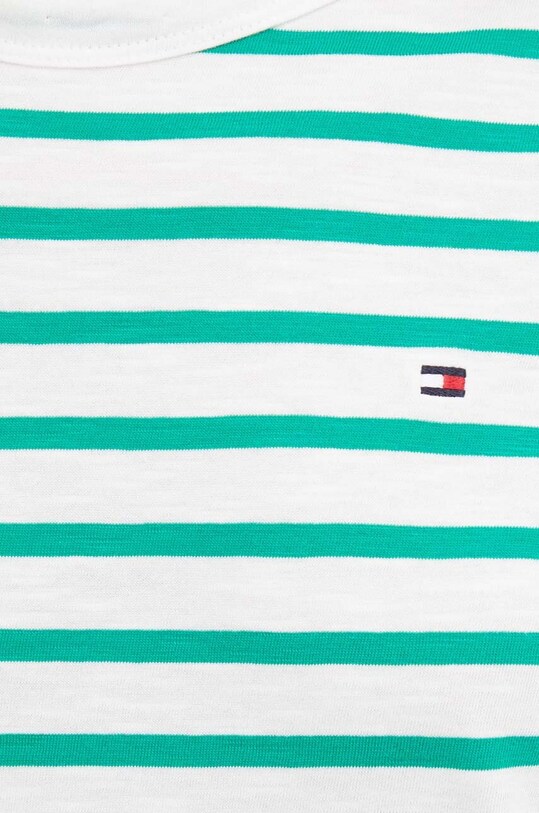 Хлопковая футболка Tommy Hilfiger WW0WW37857 зелёный