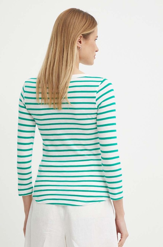 Ρούχα Βαμβακερή μπλούζα με μακριά μανίκια Tommy Hilfiger WW0WW37861 πράσινο