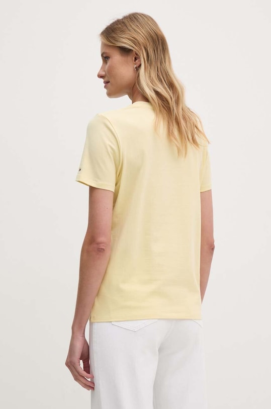 Tričko Tommy Hilfiger WW0WW37877 žlutá AW24
