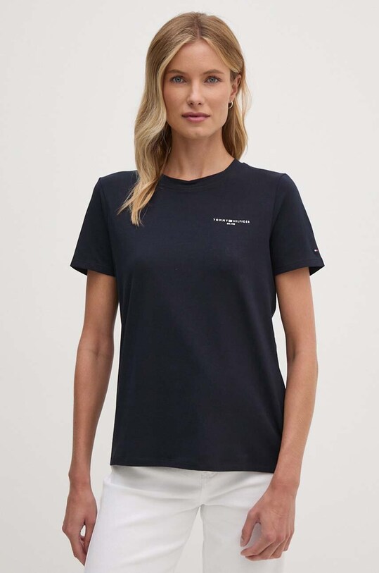Tričko Tommy Hilfiger tmavomodrá WW0WW37877