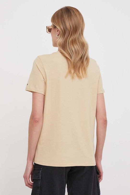 Odzież Tommy Hilfiger t-shirt WW0WW37877 beżowy