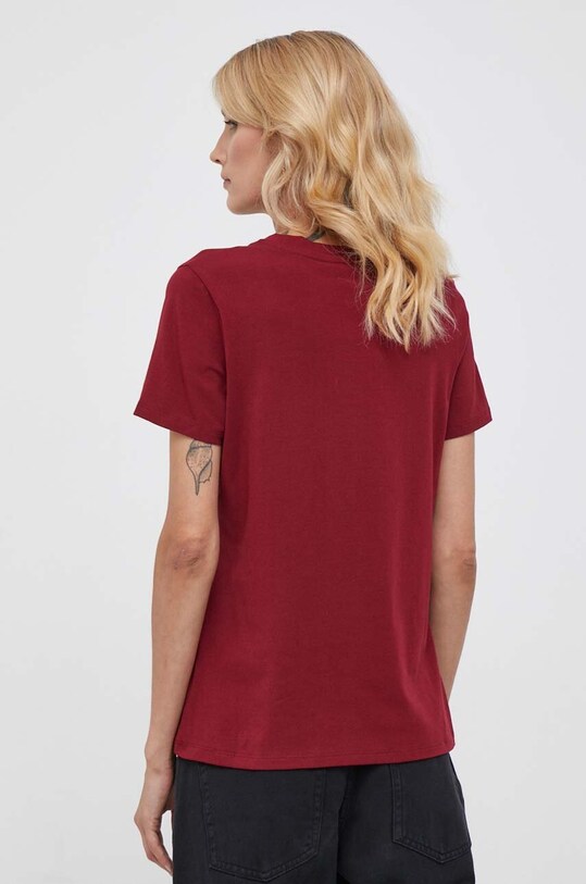 Odzież Tommy Hilfiger t-shirt WW0WW37877 bordowy