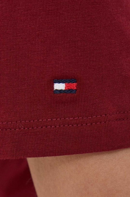 Tričko Tommy Hilfiger WW0WW37877 burgundské