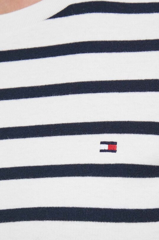 Bombažna kratka majica Tommy Hilfiger WW0WW37882 mornarsko modra