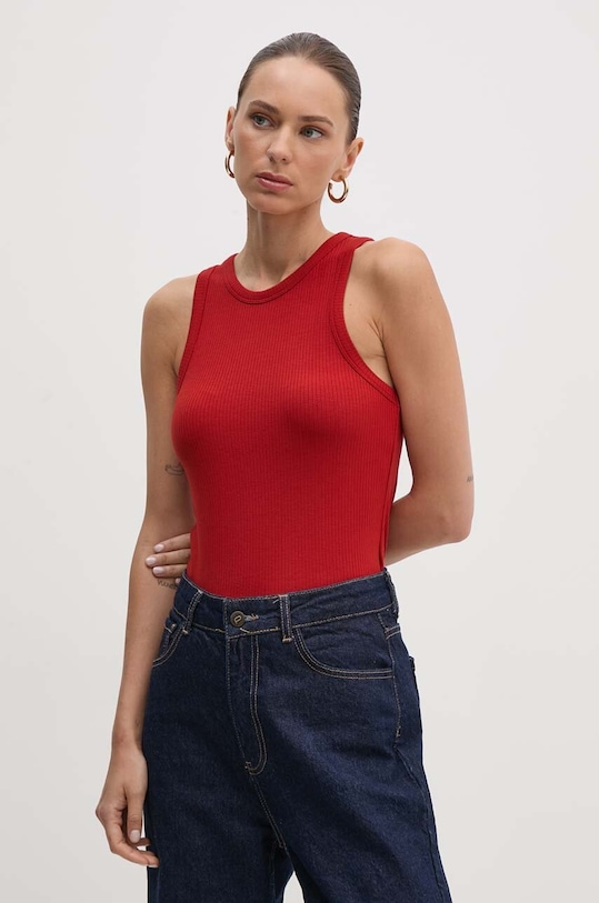 Топ Tommy Hilfiger slim бордо WW0WW38635