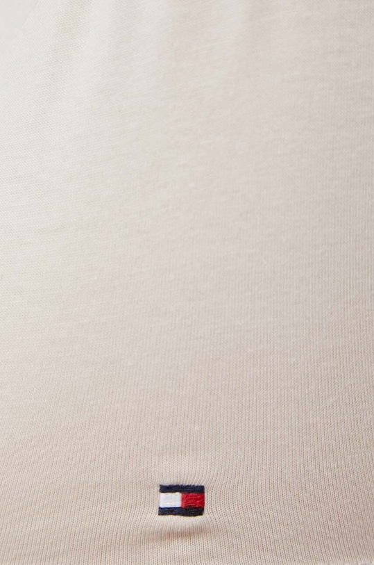 Tommy Hilfiger t-shirt bawełniany WW0WW40057 beżowy