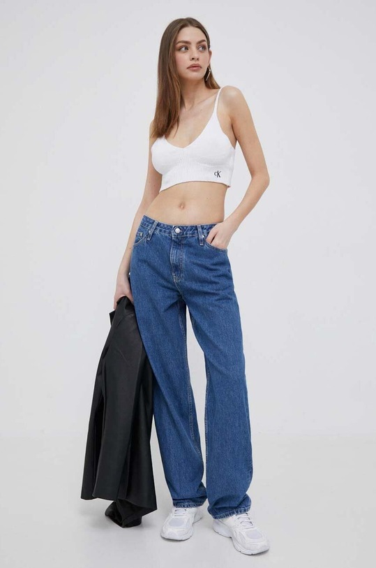 Top Calvin Klein Jeans J20J221345 λευκό AW23