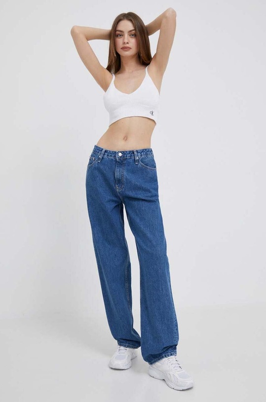 Top Calvin Klein Jeans λευκό J20J221345