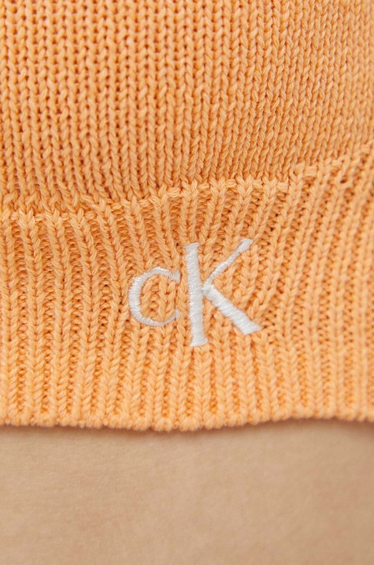 Top Calvin Klein Jeans J20J221345 oranžna