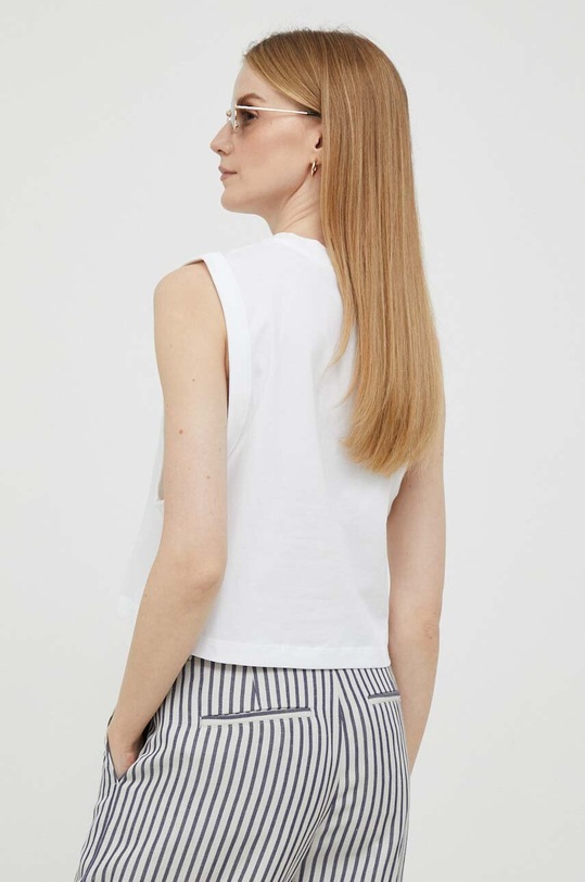 Ρούχα Βαμβακερό Top Calvin Klein Jeans J20J221359 λευκό