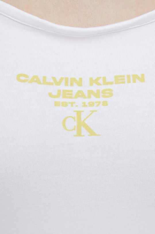 Calvin Klein Jeans top J20J221362 biały