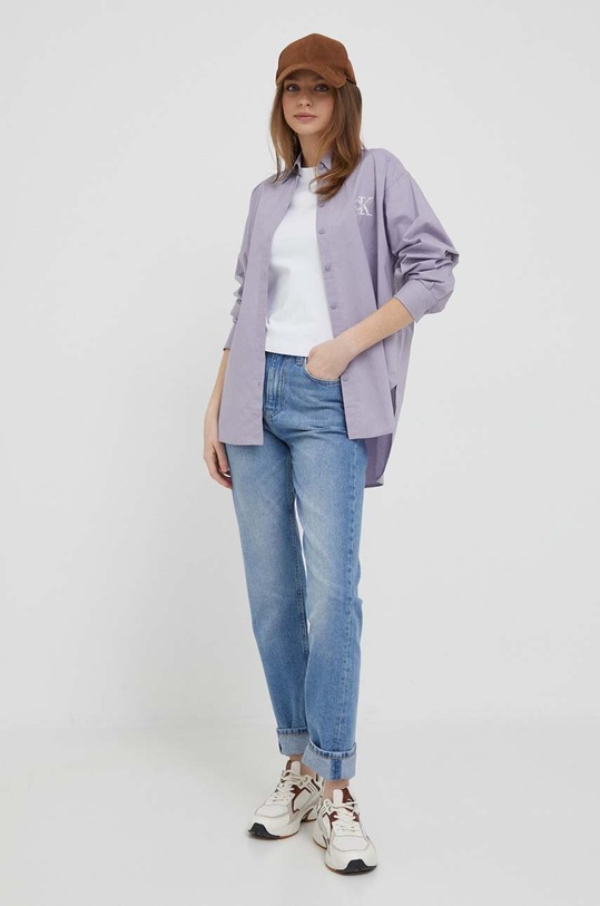 Calvin Klein Jeans t-shirt J20J221414 biały AW23