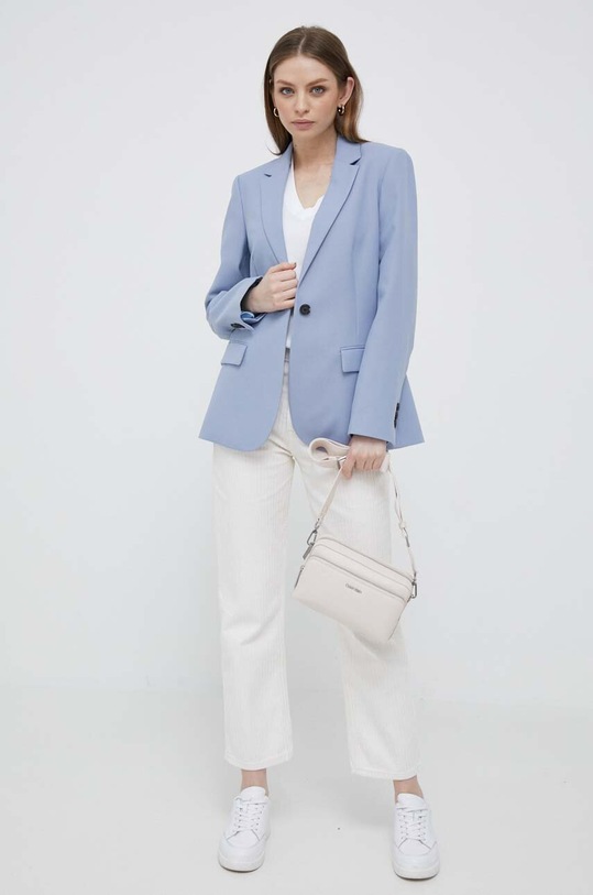 Βαμβακερό μπλουζάκι Calvin Klein Jeans J20J221429 λευκό AW23