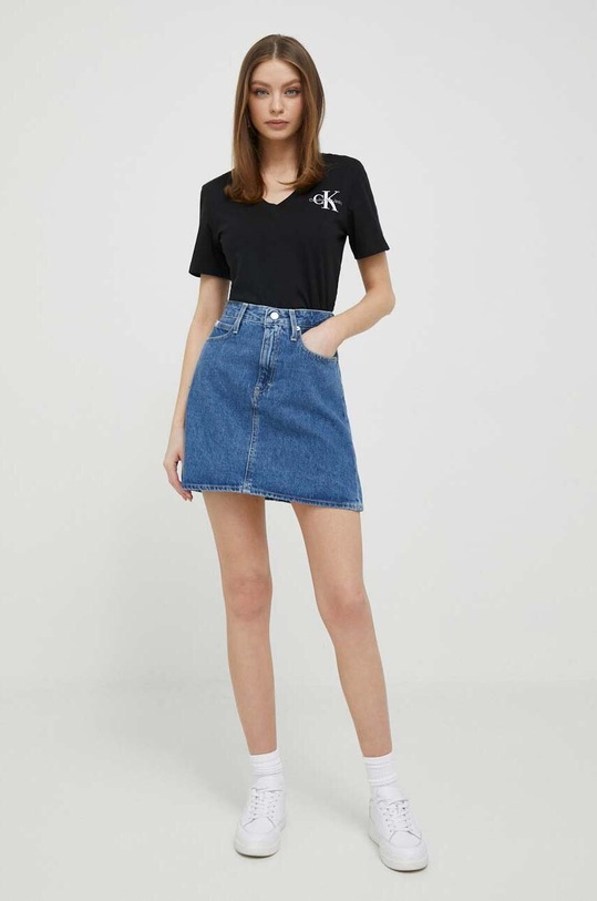 Calvin Klein Jeans t-shirt bawełniany J20J221429 czarny AW23