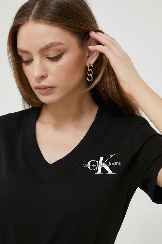 Calvin Klein Jeans t-shirt bawełniany czarny J20J221429