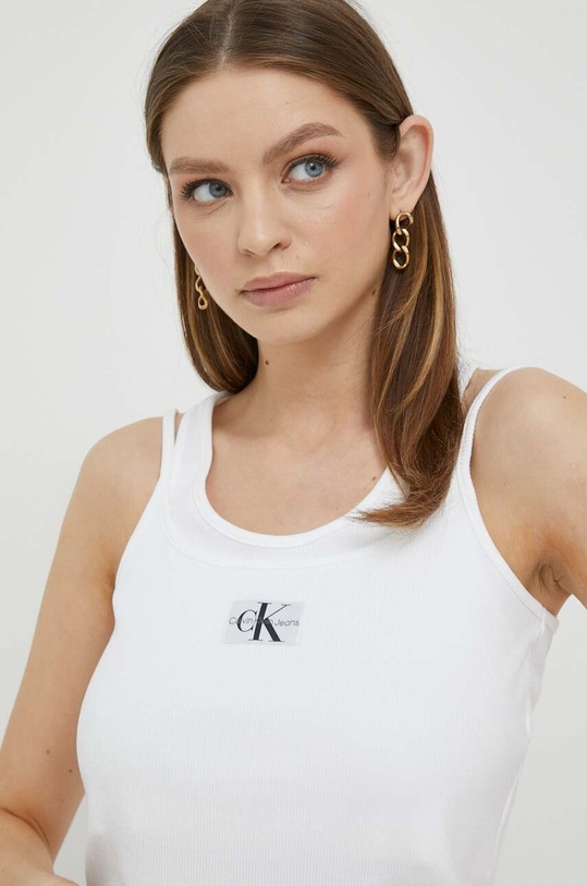 Top Calvin Klein Jeans λευκό J20J221430
