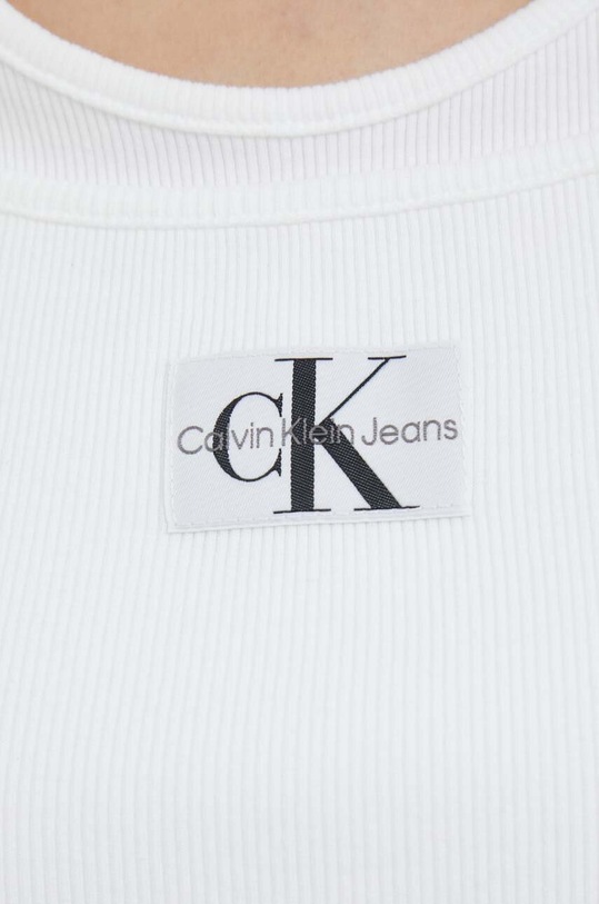 Top Calvin Klein Jeans J20J221430 λευκό