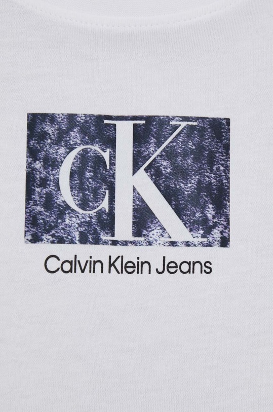 Бавовняна футболка Calvin Klein Jeans J20J221631 білий